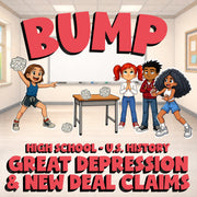 Great Depression & New Deal Claims BUMP U.S. History Game - No Prep Review