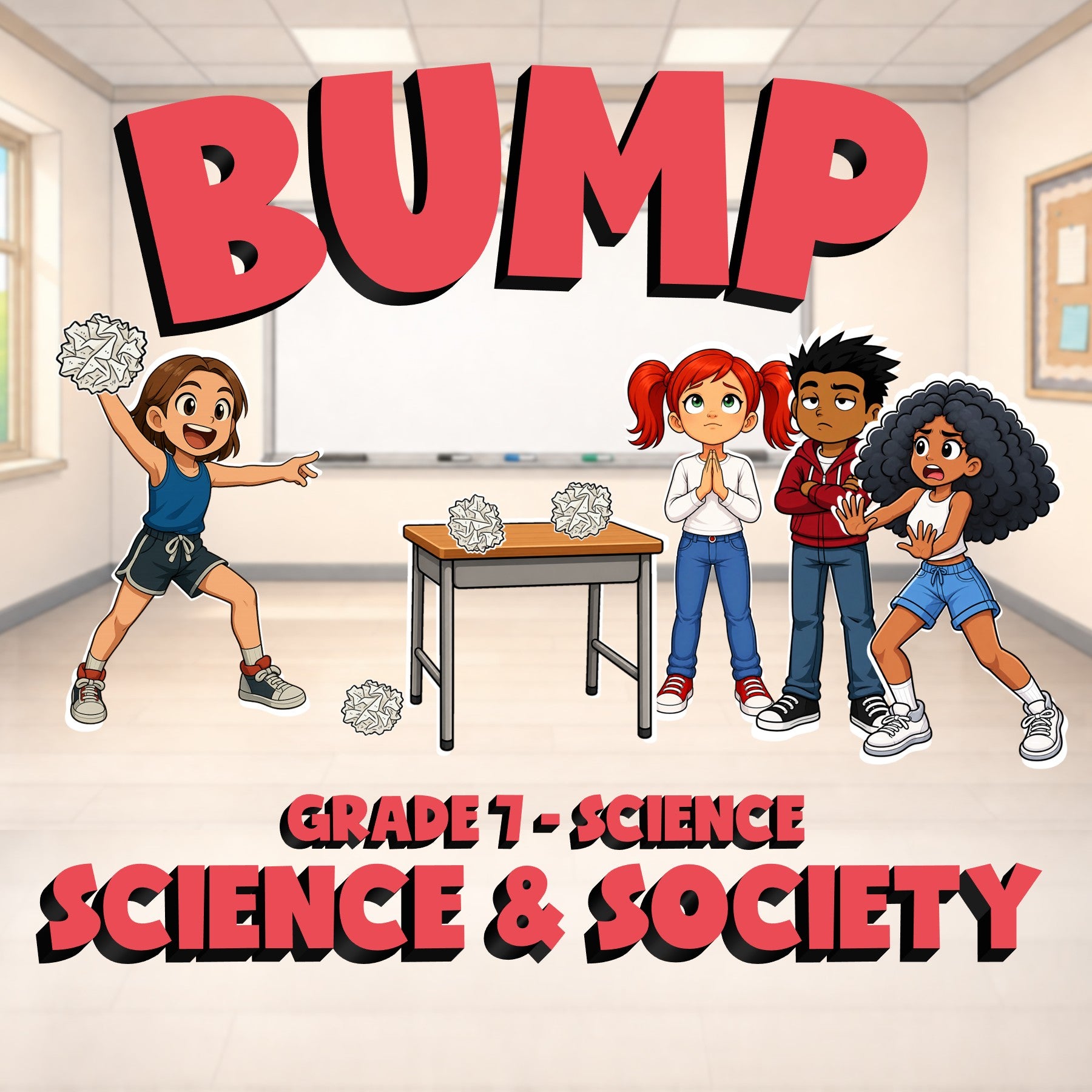 Science & Society BUMP Science Game - No Prep Grade 7 Review Activity