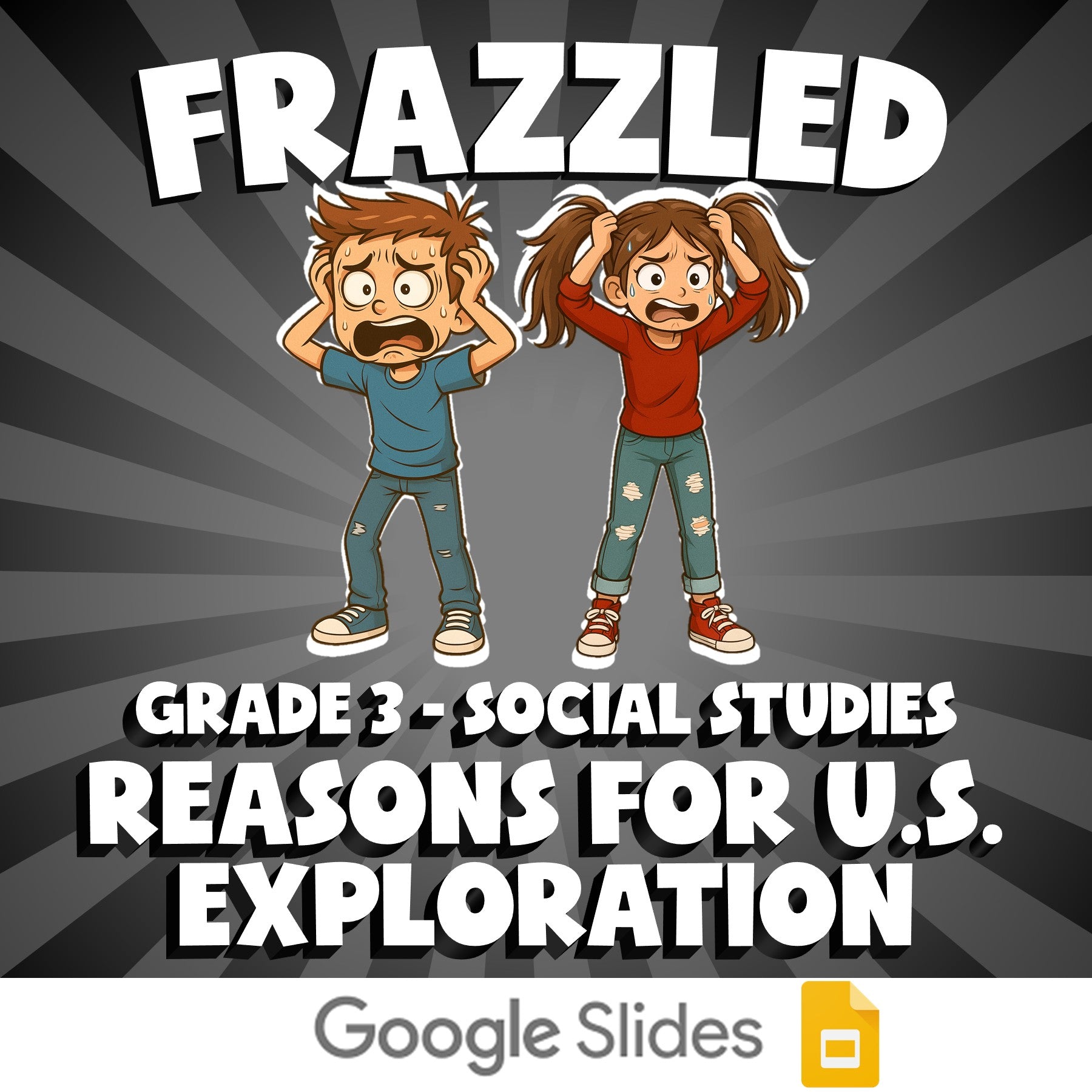 Reasons for U.S. Exploration FRAZZLED Socials Game - No Prep Grade 3 Review