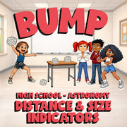 Distance & Size Indicators BUMP Science Game - No Prep Astronomy Review Activity