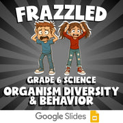 Organism Diversity & Behavior FRAZZLED Science Game - No Prep Grade 6 Review