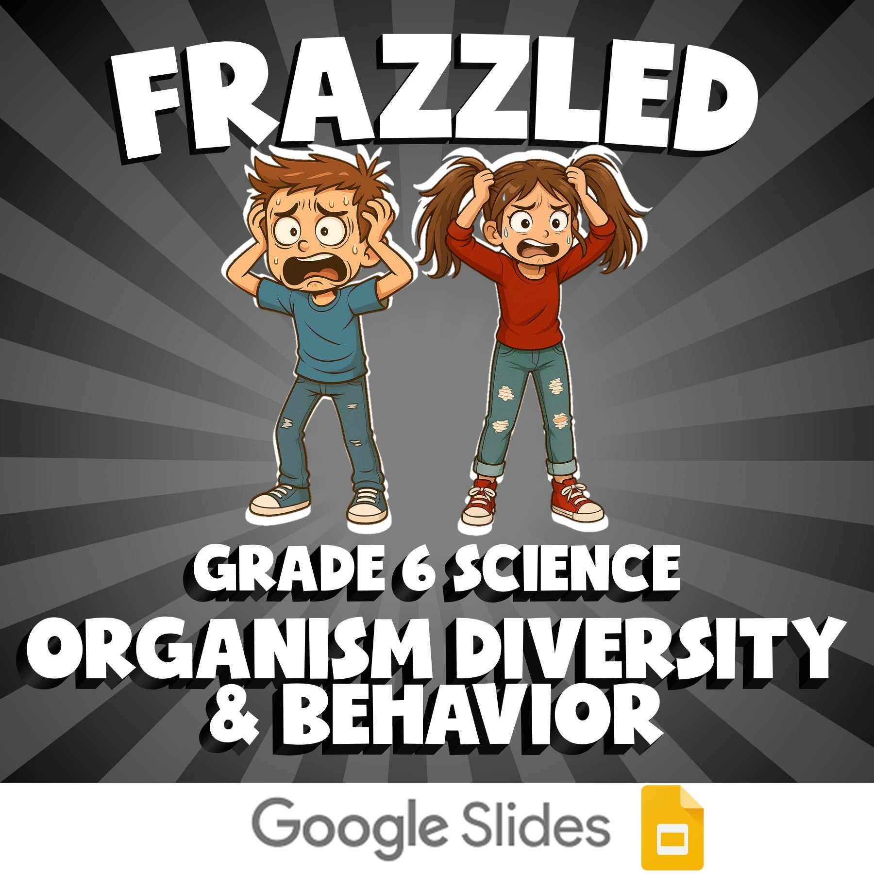 Organism Diversity & Behavior FRAZZLED Science Game - No Prep Grade 6 Review