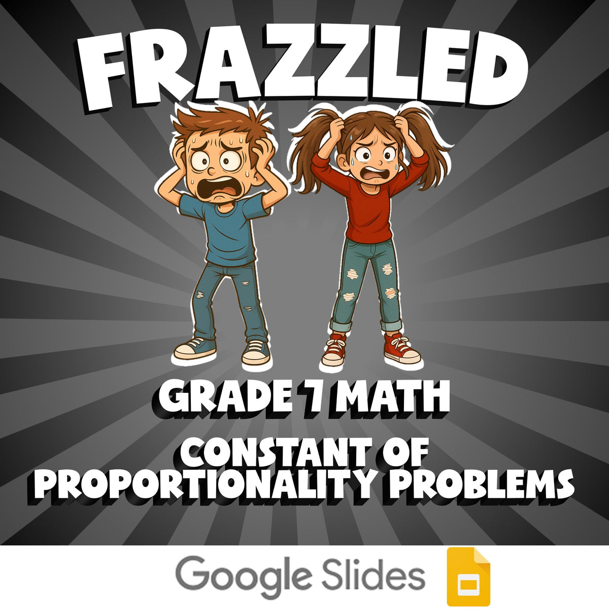 Constant of Proportionality Problems FRAZZLED Math Game - No Prep Grade 7 Review