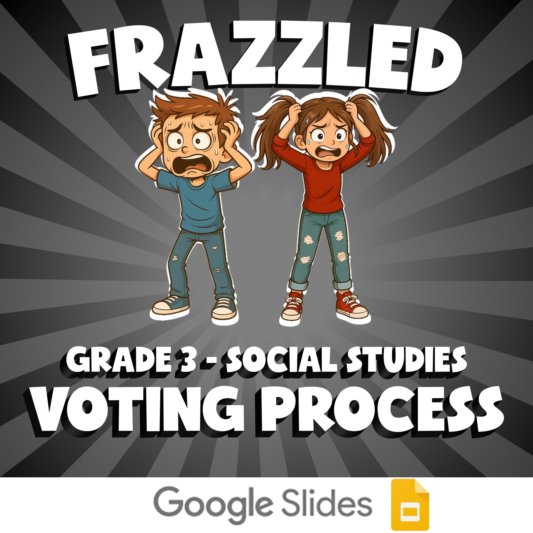 Voting Process FRAZZLED Socials Game - No Prep Grade 3 Review Activity