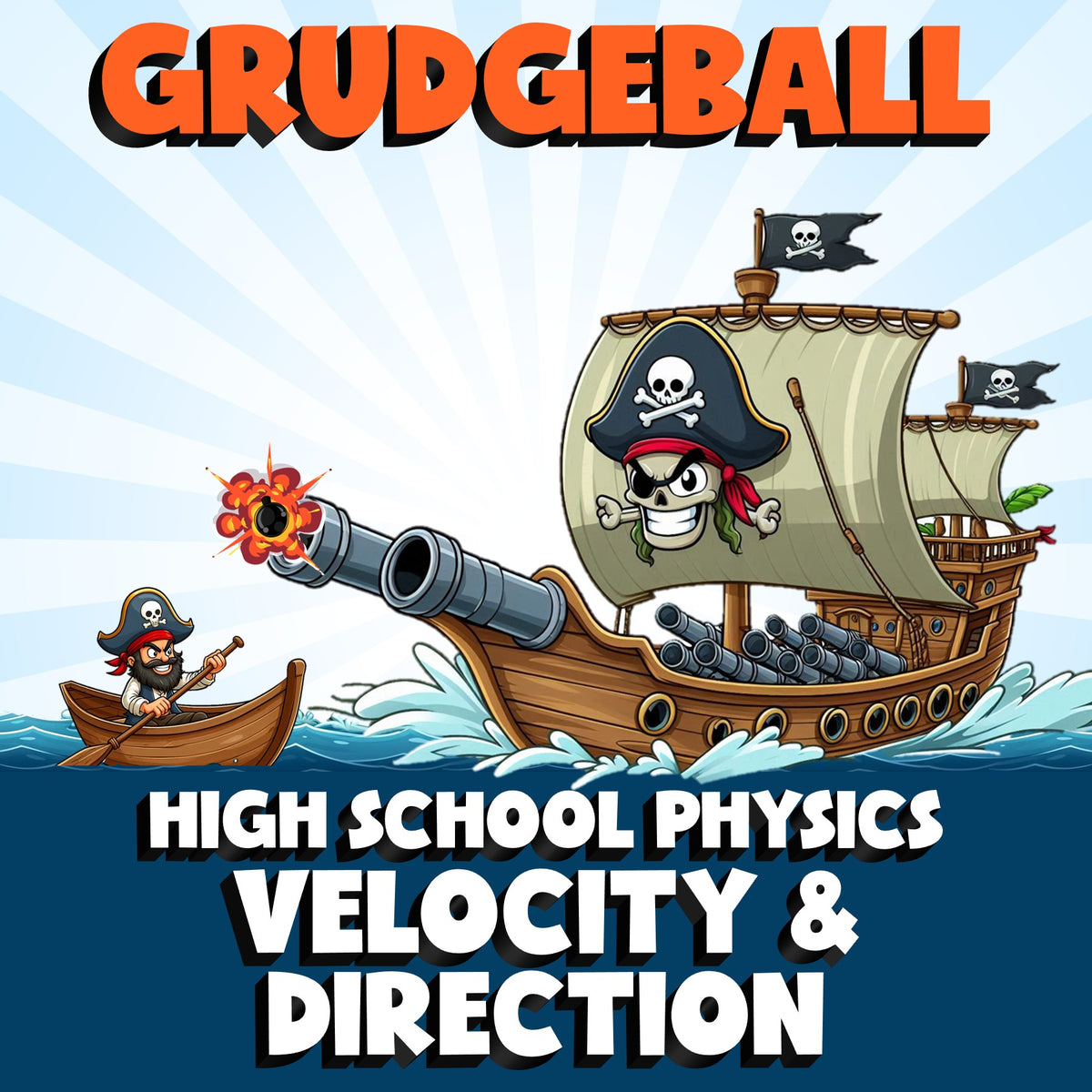 Velocity & Direction GRUDGEBALL Science Game - No Prep Physics Review Activity