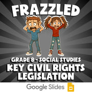 Key Civil Rights Legislation FRAZZLED Socials Game - No Prep Grade 8 Review