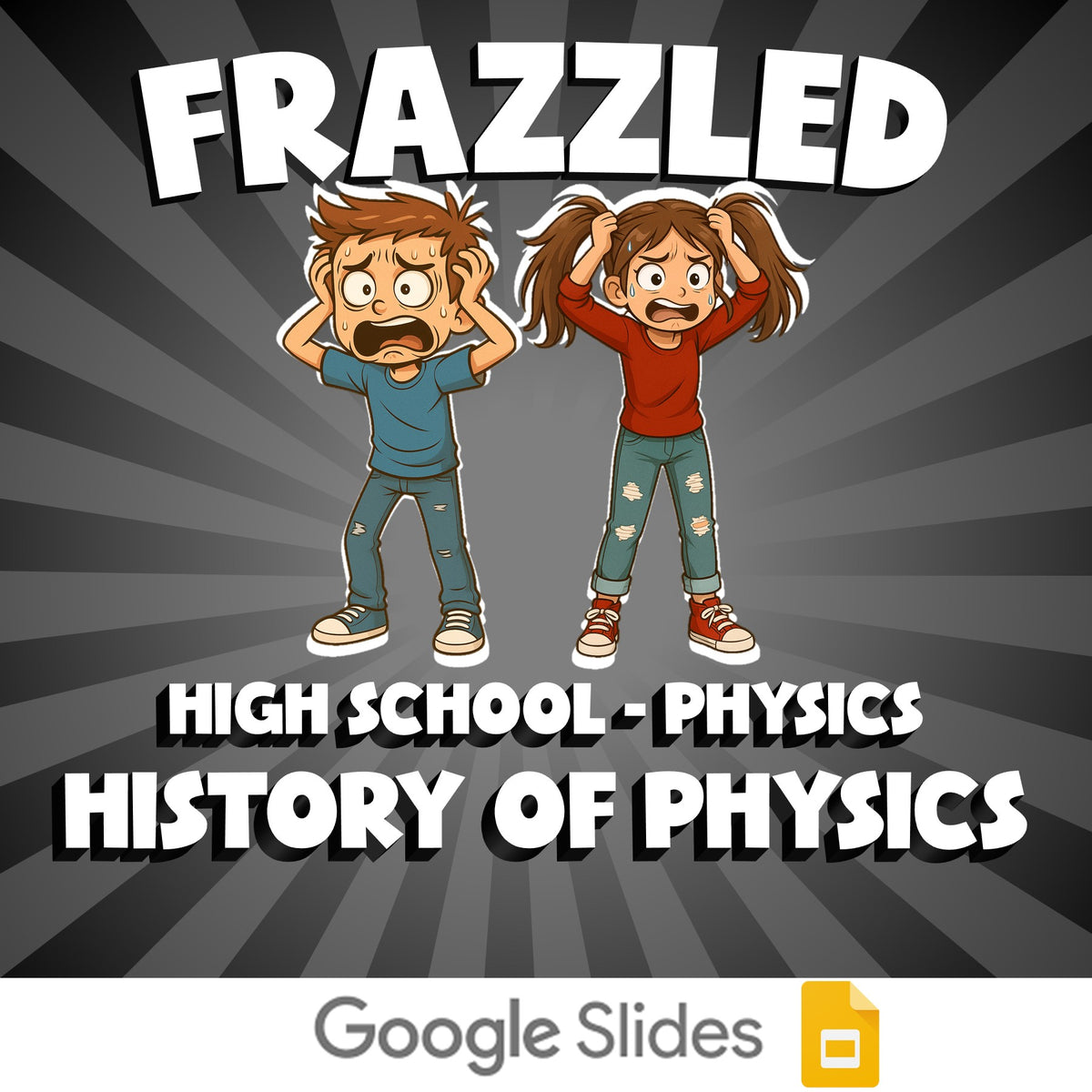 History of Physics FRAZZLED Science Game - No Prep Physics Review Activity