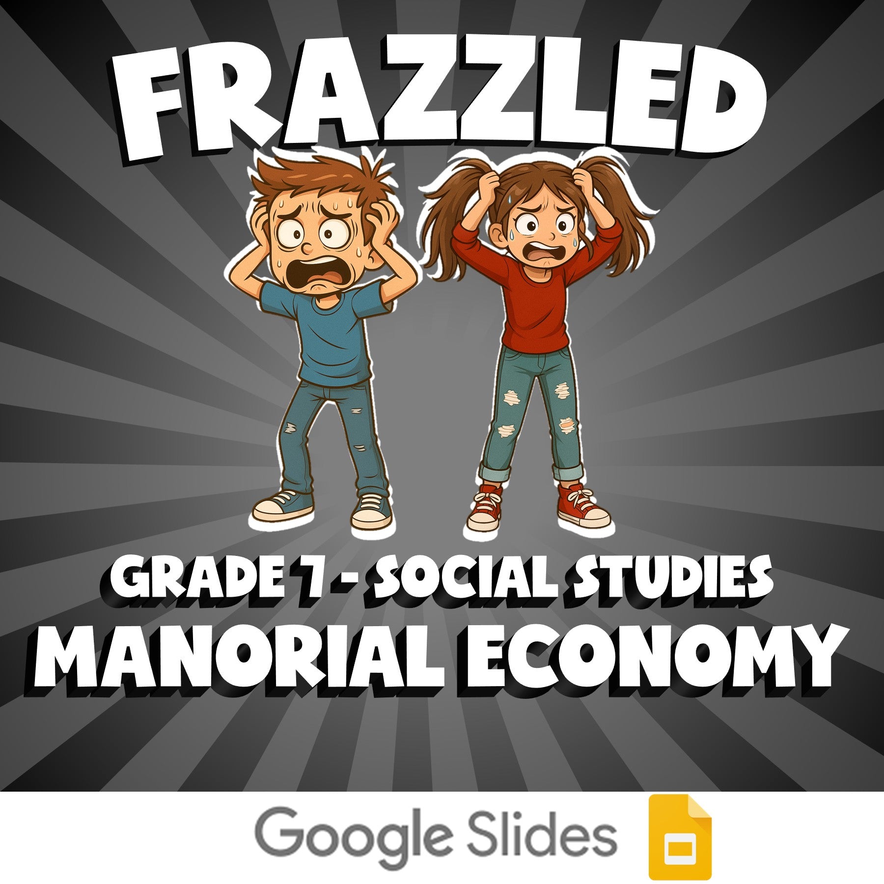 Manorial Economy FRAZZLED Socials Game - No Prep Grade 7 Review Activity