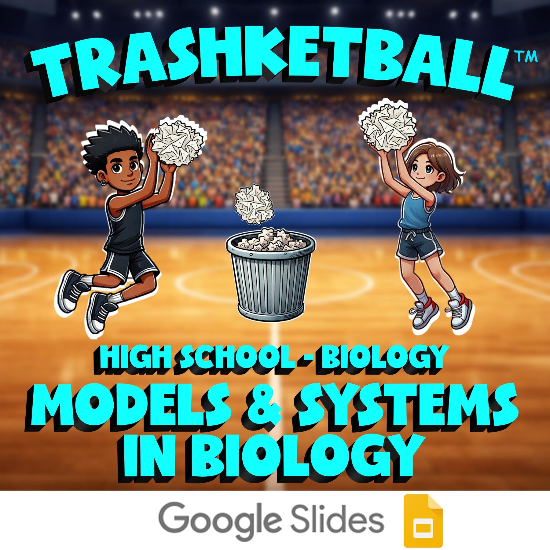 Models & Systems in Biology TRASHKETBALL Science Game - No Prep Biology Review