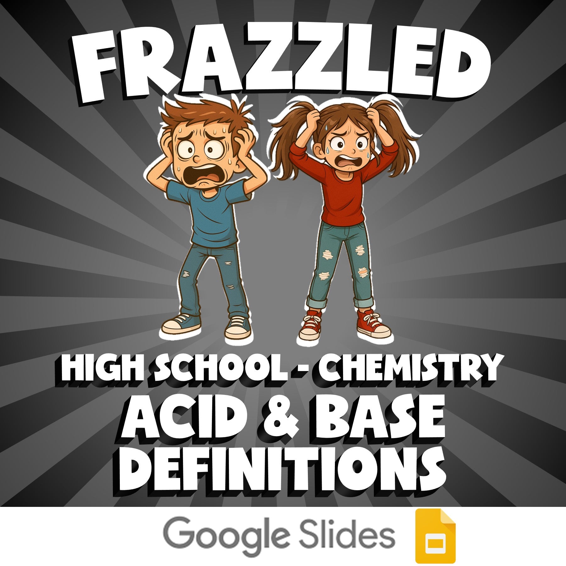 Acid & Base Definitions FRAZZLED Science Game - No Prep Chemistry Review