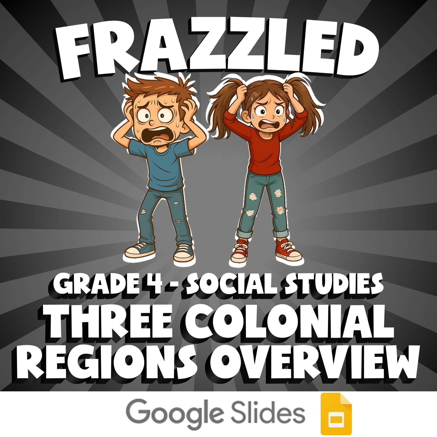 Three Colonial Regions Overview FRAZZLED Socials Game - No Prep Grade 4 Review
