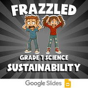Sustainability FRAZZLED Science Game - No Prep Grade 7 Review Activity