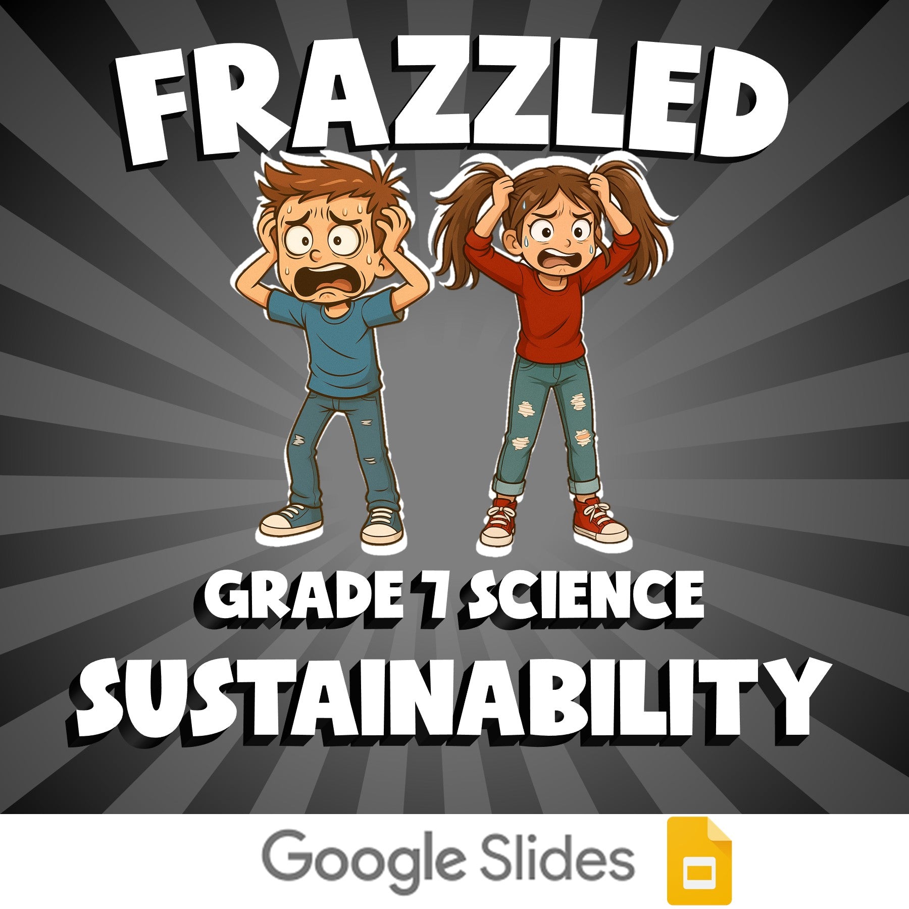 Sustainability FRAZZLED Science Game - No Prep Grade 7 Review Activity