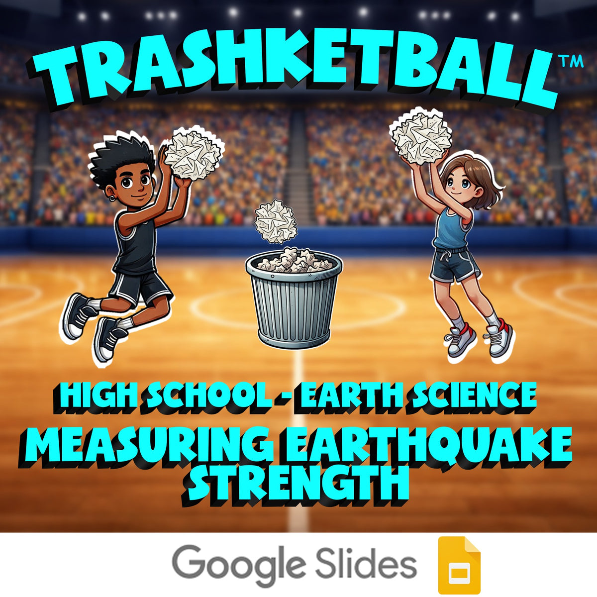 Measuring Earthquake Strength TRASHKETBALL Game - No Prep Earth Science Review