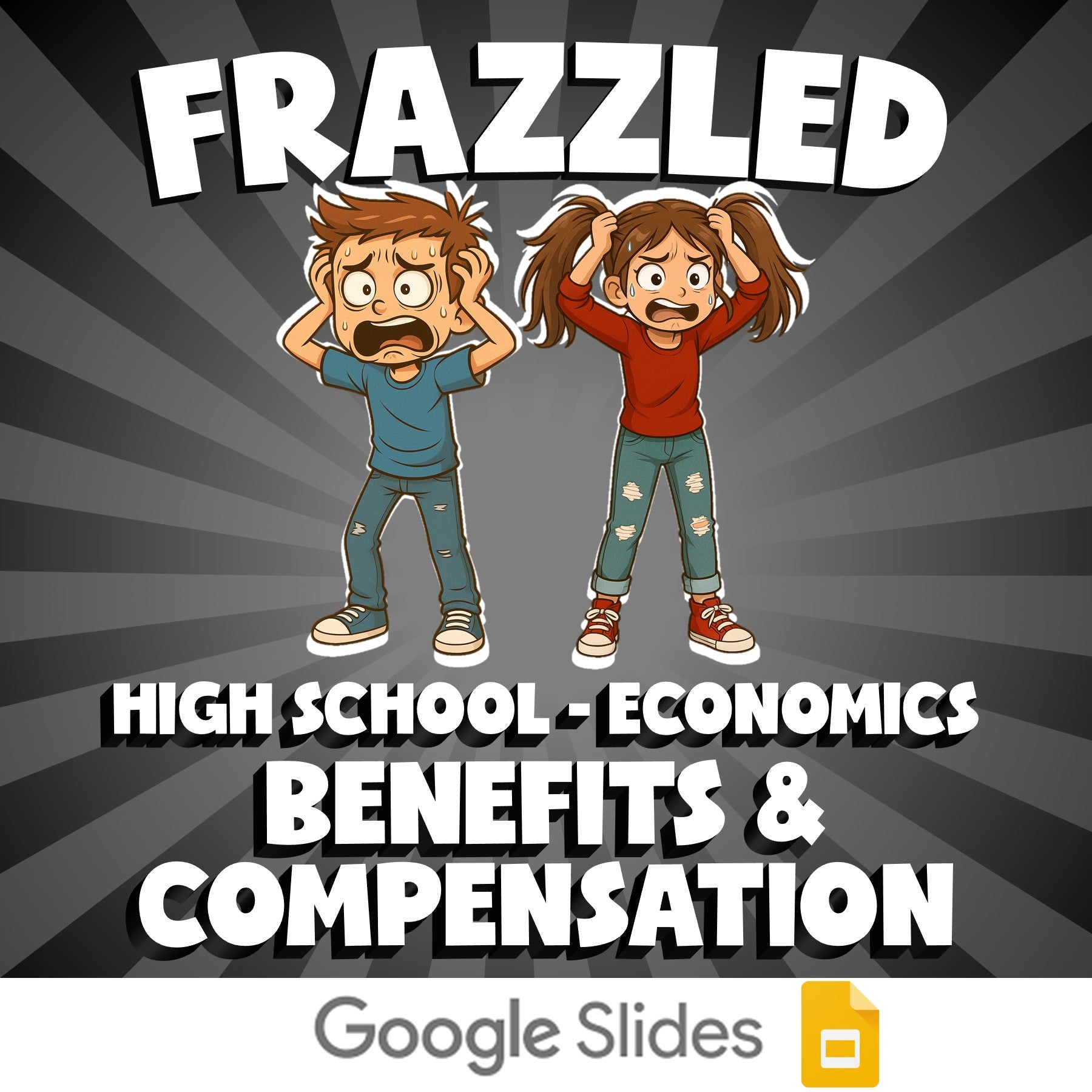 Benefits & Compensation FRAZZLED Economics Game - No Prep Review Activity