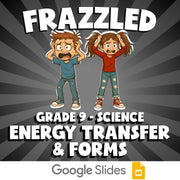 Energy Transfer & Forms FRAZZLED Science Game - No Prep Grade 9 Review Activity
