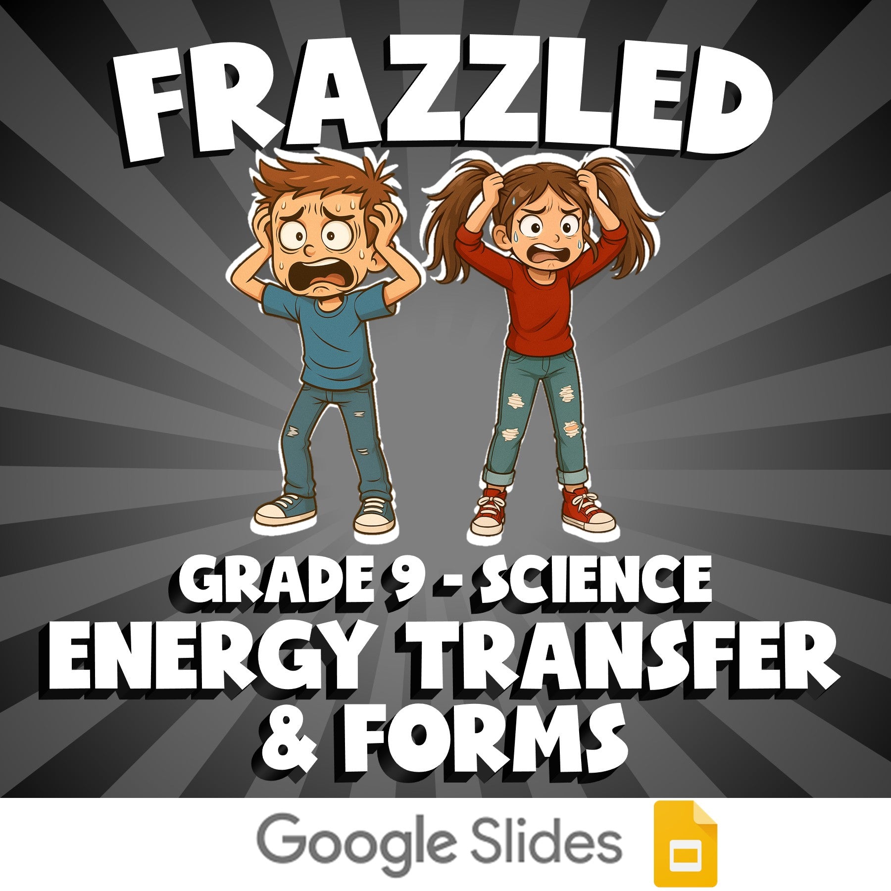 Energy Transfer & Forms FRAZZLED Science Game - No Prep Grade 9 Review Activity