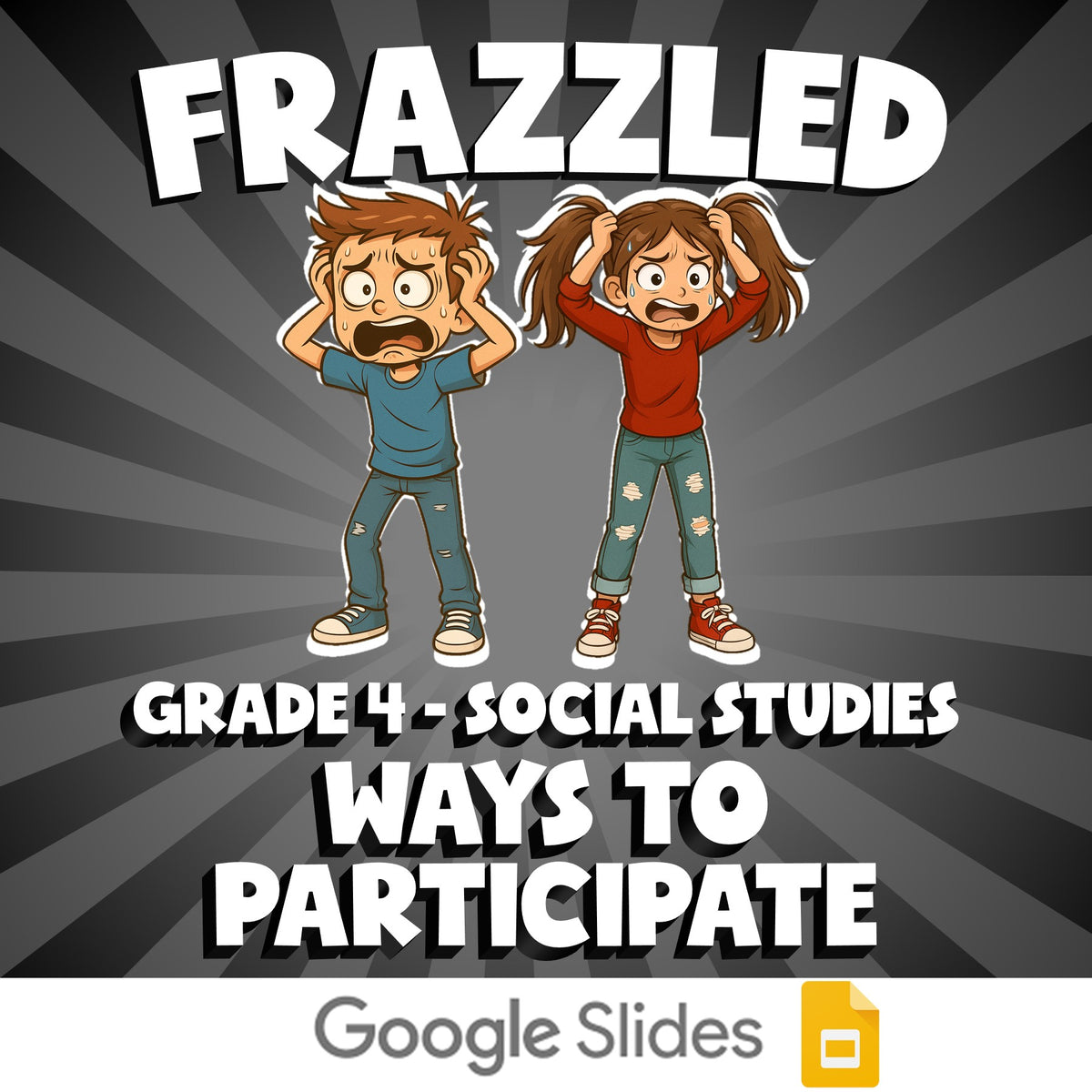 Ways to Participate FRAZZLED Socials Game - No Prep Grade 4 Review Activity