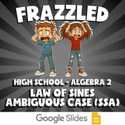 Law of Sines Ambiguous Case (SSA) FRAZZLED Math Game - No Prep Algebra 2 Review