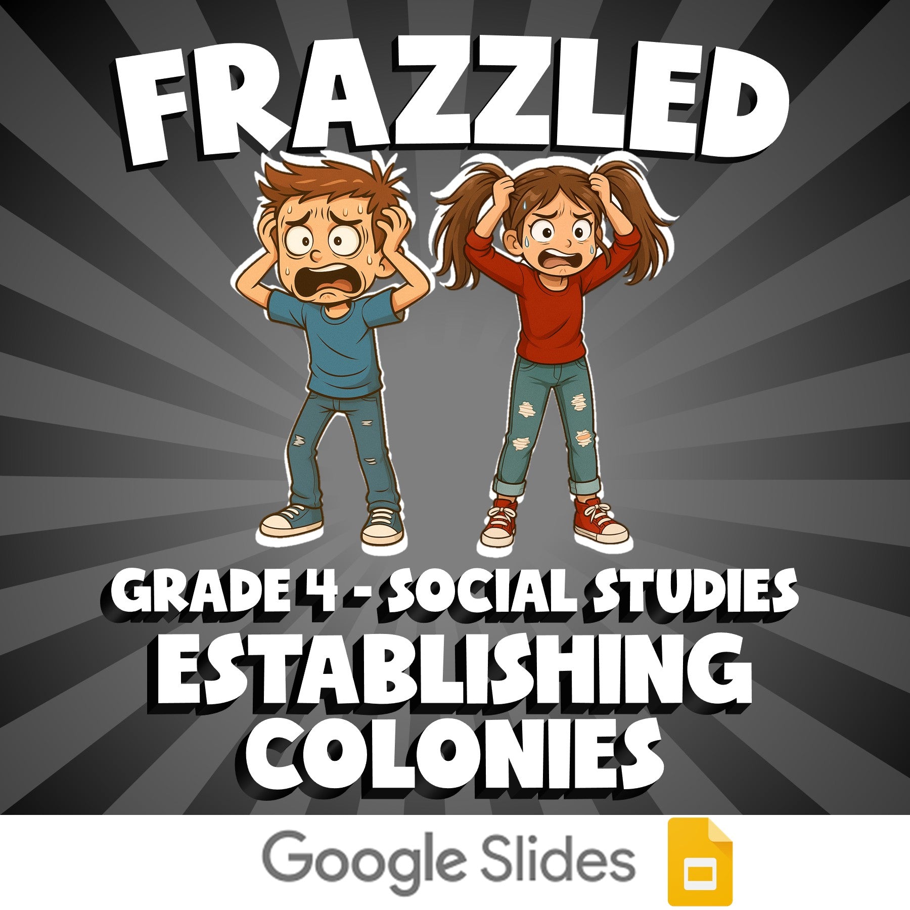 Establishing Colonies FRAZZLED Socials Game - No Prep Grade 4 Review Activity