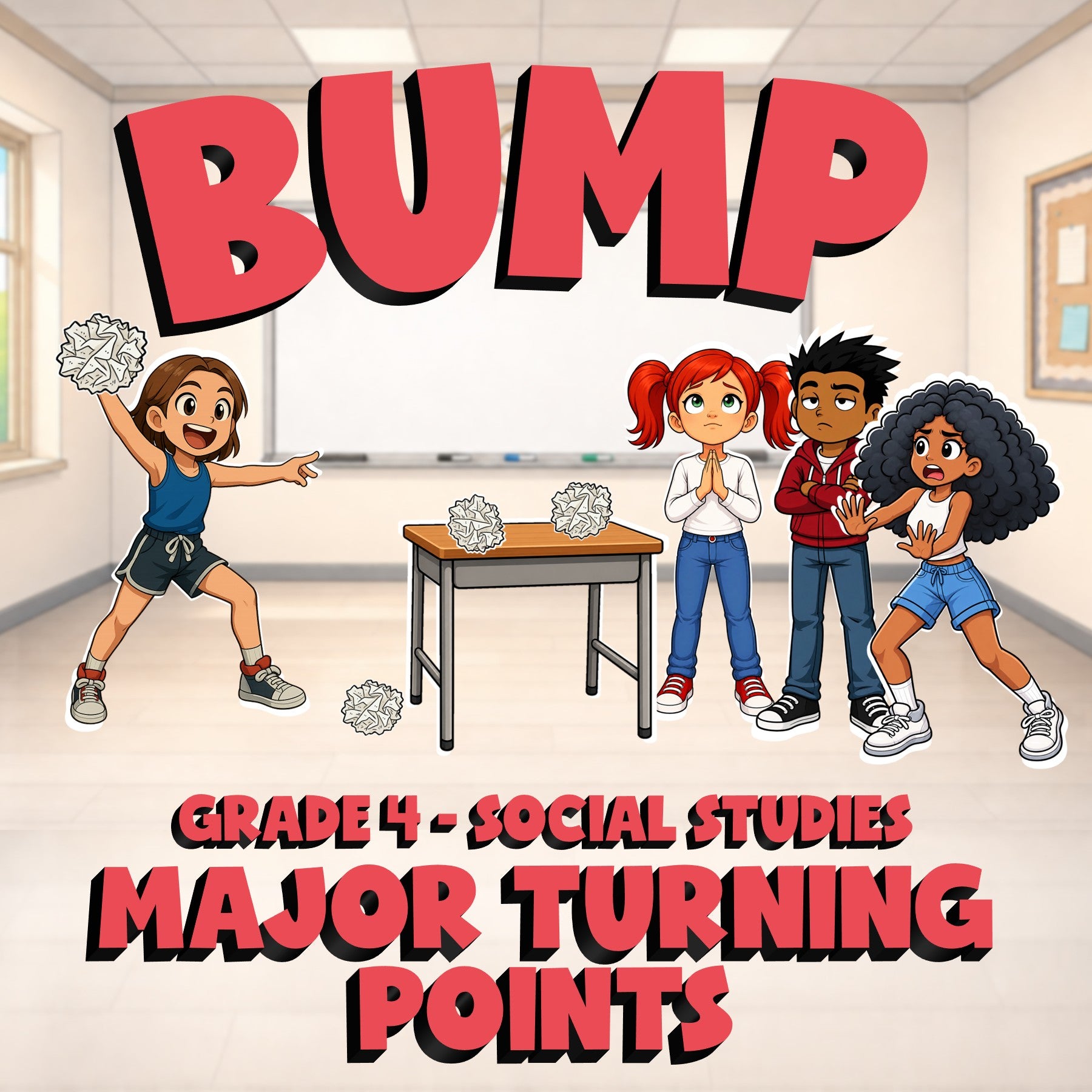 Major Turning Points BUMP Socials Game - No Prep Grade 4 Review Activity
