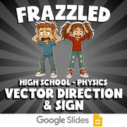 Vector Direction & Sign FRAZZLED Science Game - No Prep Physics Review Activity