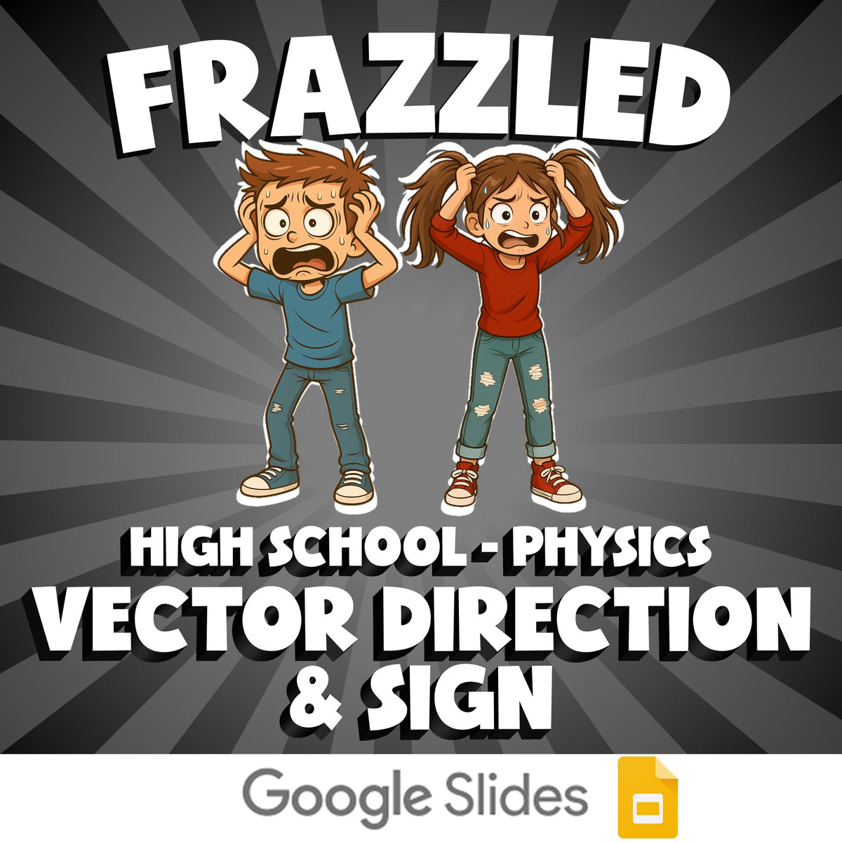 Vector Direction & Sign FRAZZLED Science Game - No Prep Physics Review Activity