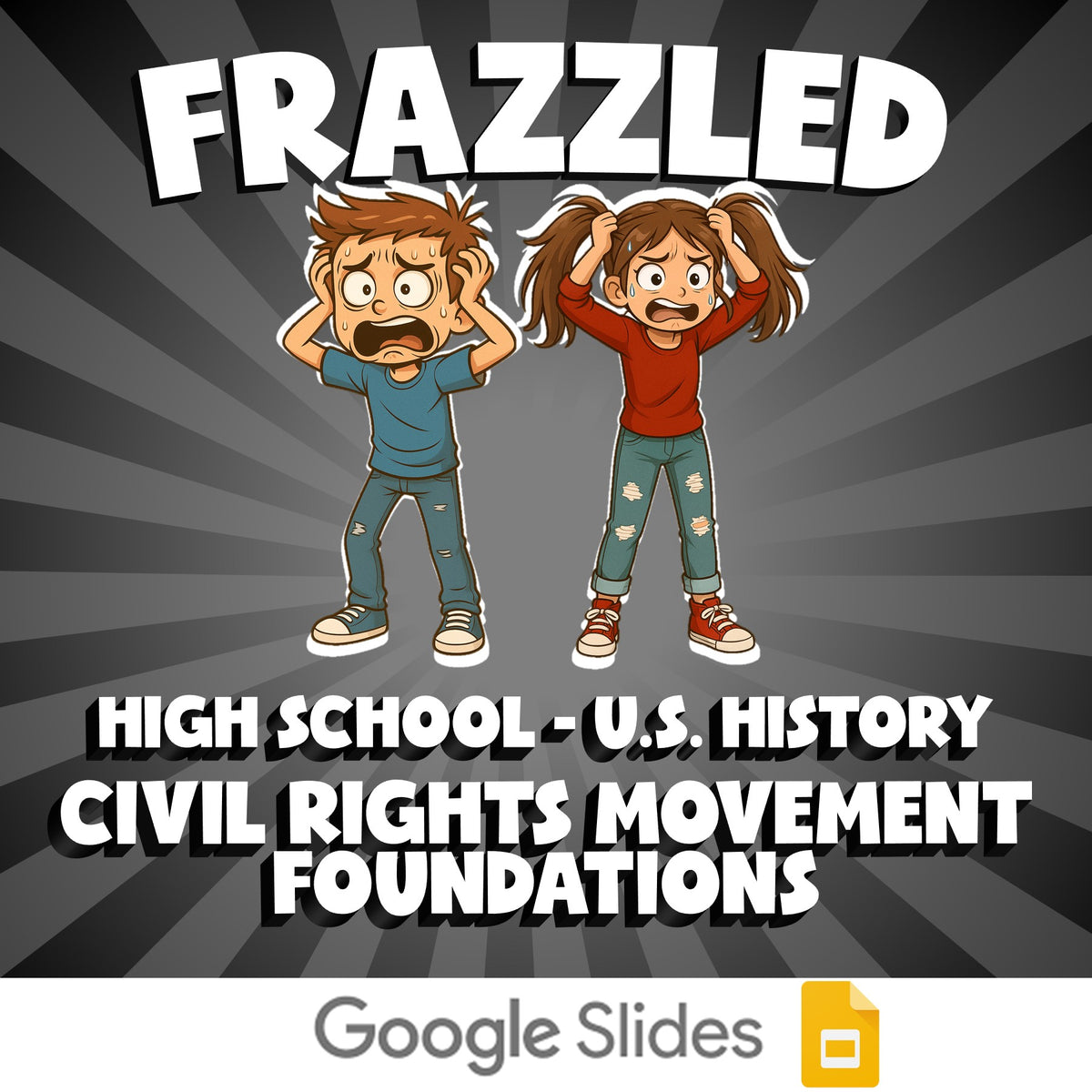 Civil Rights Movement Foundations FRAZZLED U.S. History Game - No Prep Review