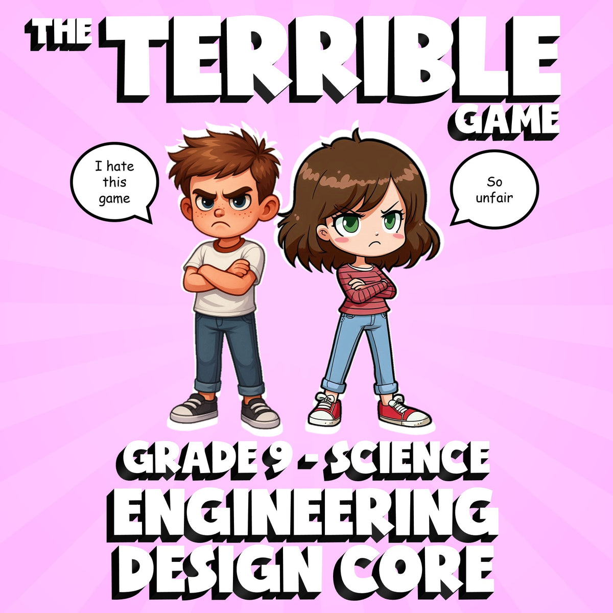 Engineering Design Core THE TERRIBLE GAME - No Prep Grade 9 Science Review