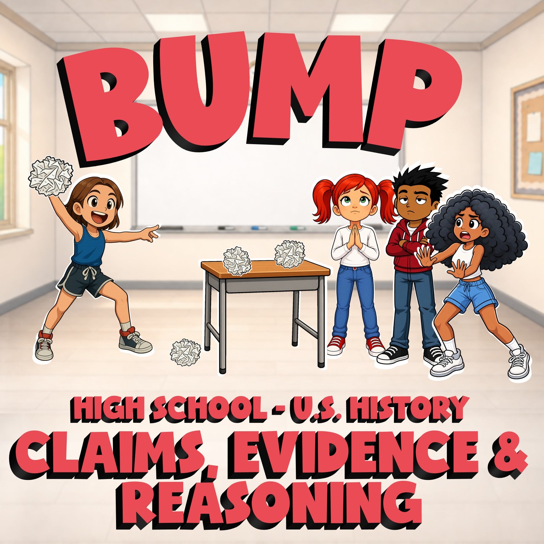 Claims, Evidence & Reasoning BUMP U.S. History Game - No Prep Review Activity