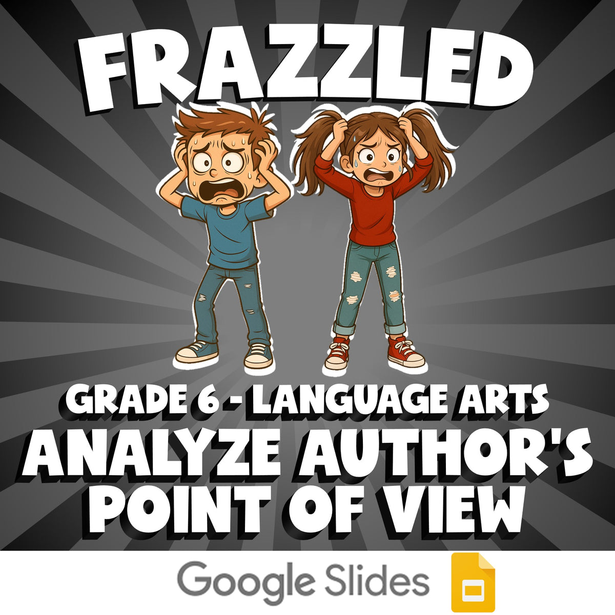 Analyze Author’s Point of View FRAZZLED ELA Game - No Prep Grade 6 Review