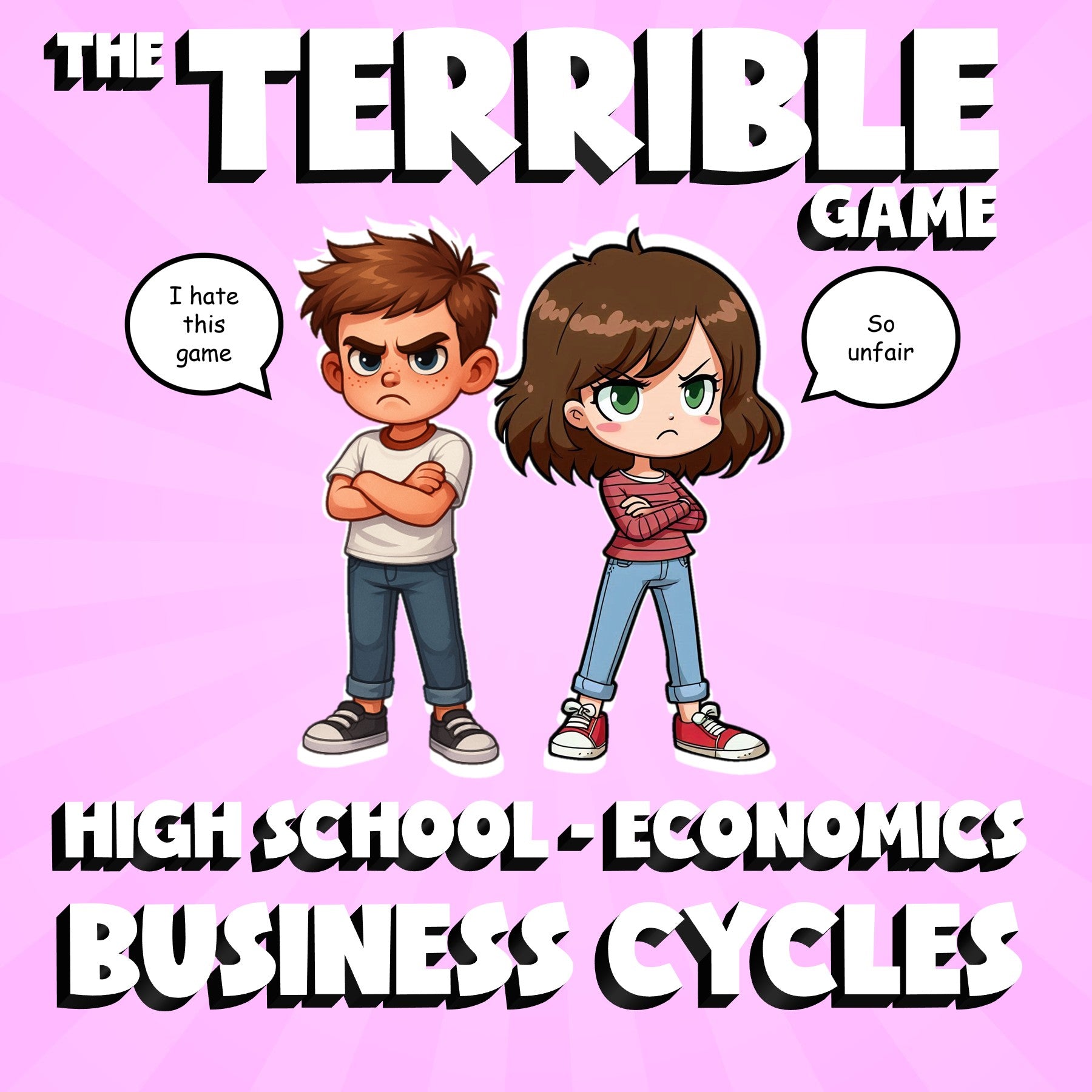 Business Cycles THE TERRIBLE GAME - No Prep Economics Review Activity