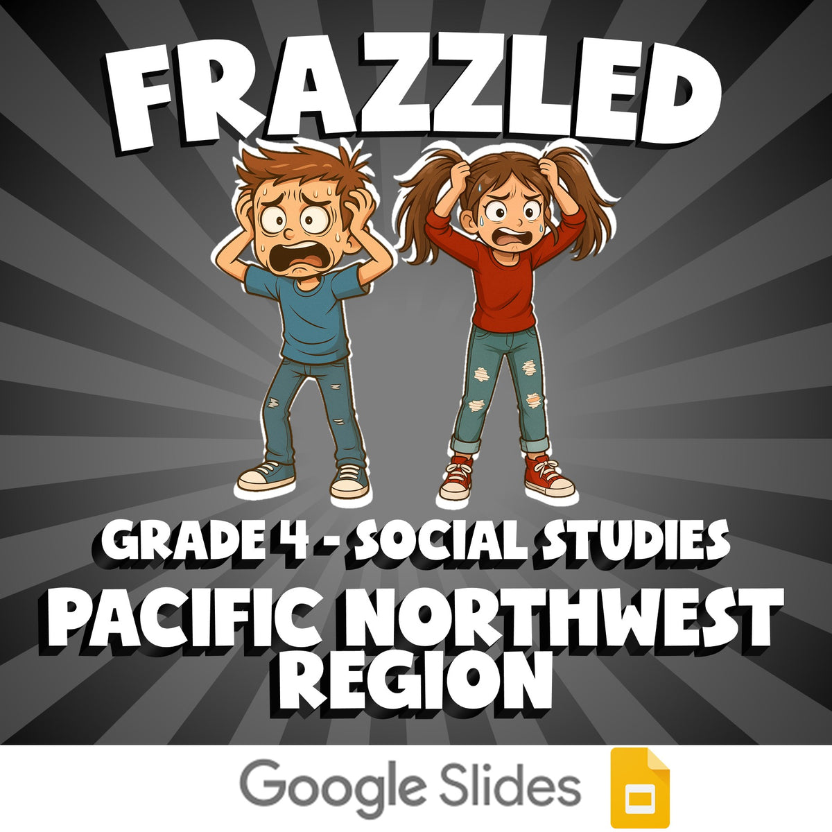 Pacific Northwest Region FRAZZLED Socials Game - No Prep Grade 4 Review Activity