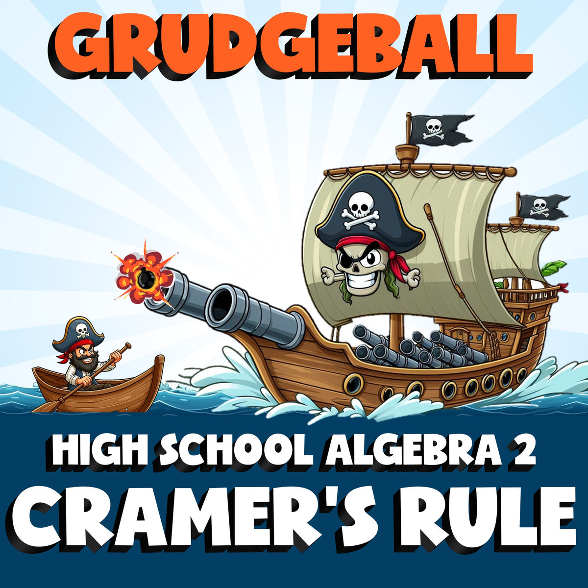 Cramer's Rule GRUDGEBALL Math Game - No Prep Algebra 2 Review Activity