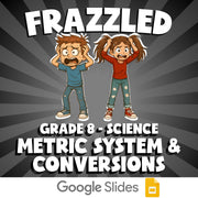 Metric System & Conversions FRAZZLED Science Game - No Prep Grade 8 Review