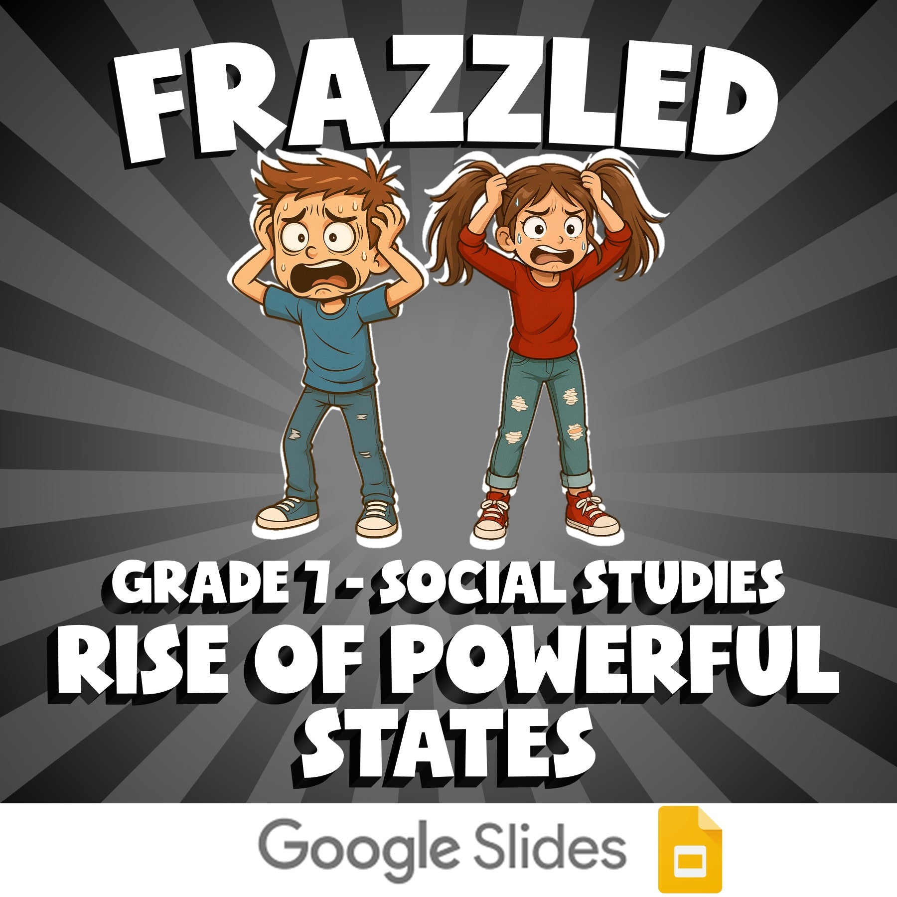 Rise of Powerful States FRAZZLED Socials Game - No Prep Grade 7 Review Activity