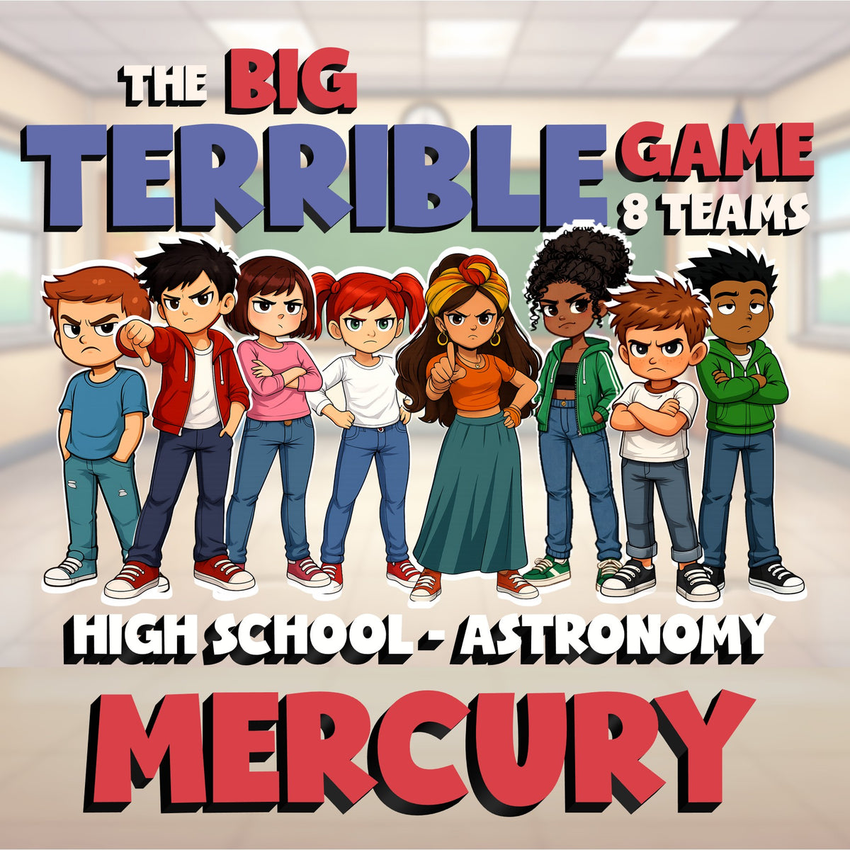 Mercury BIG TERRIBLE GAME - No Prep Astronomy Science Review Activity