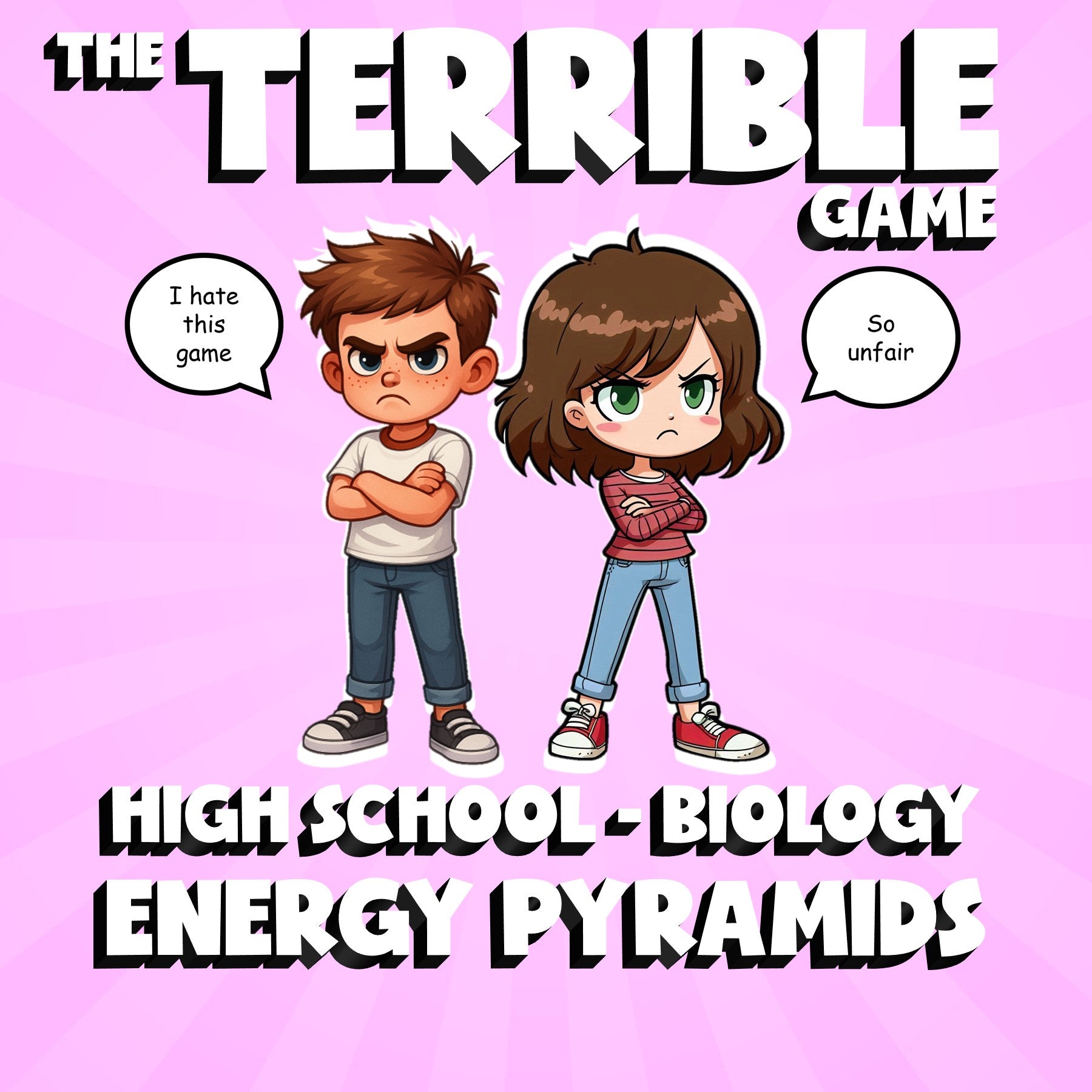 Energy Pyramids THE TERRIBLE GAME - No Prep Biology Science Review Activity