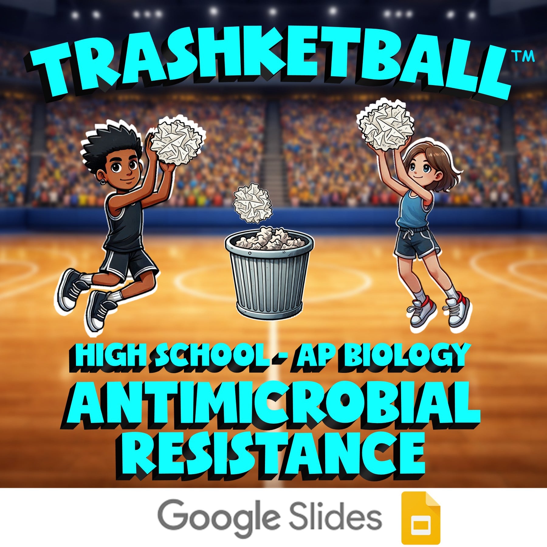 Antimicrobial Resistance TRASHKETBALL Science Game - No Prep AP Biology Review
