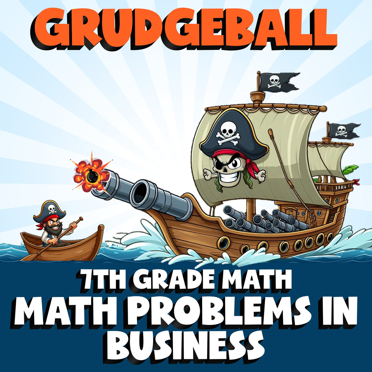 Math Problems in Business GRUDGEBALL Math Game - No Prep Grade 7 Review Activity