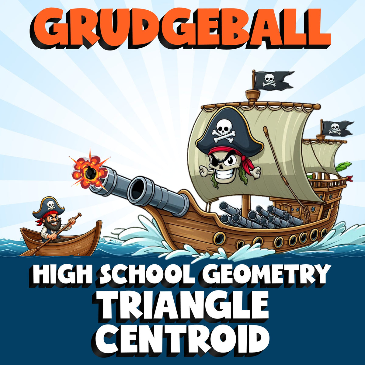 Triangle Centroid GRUDGEBALL Math Game - No Prep Geometry Review Activity