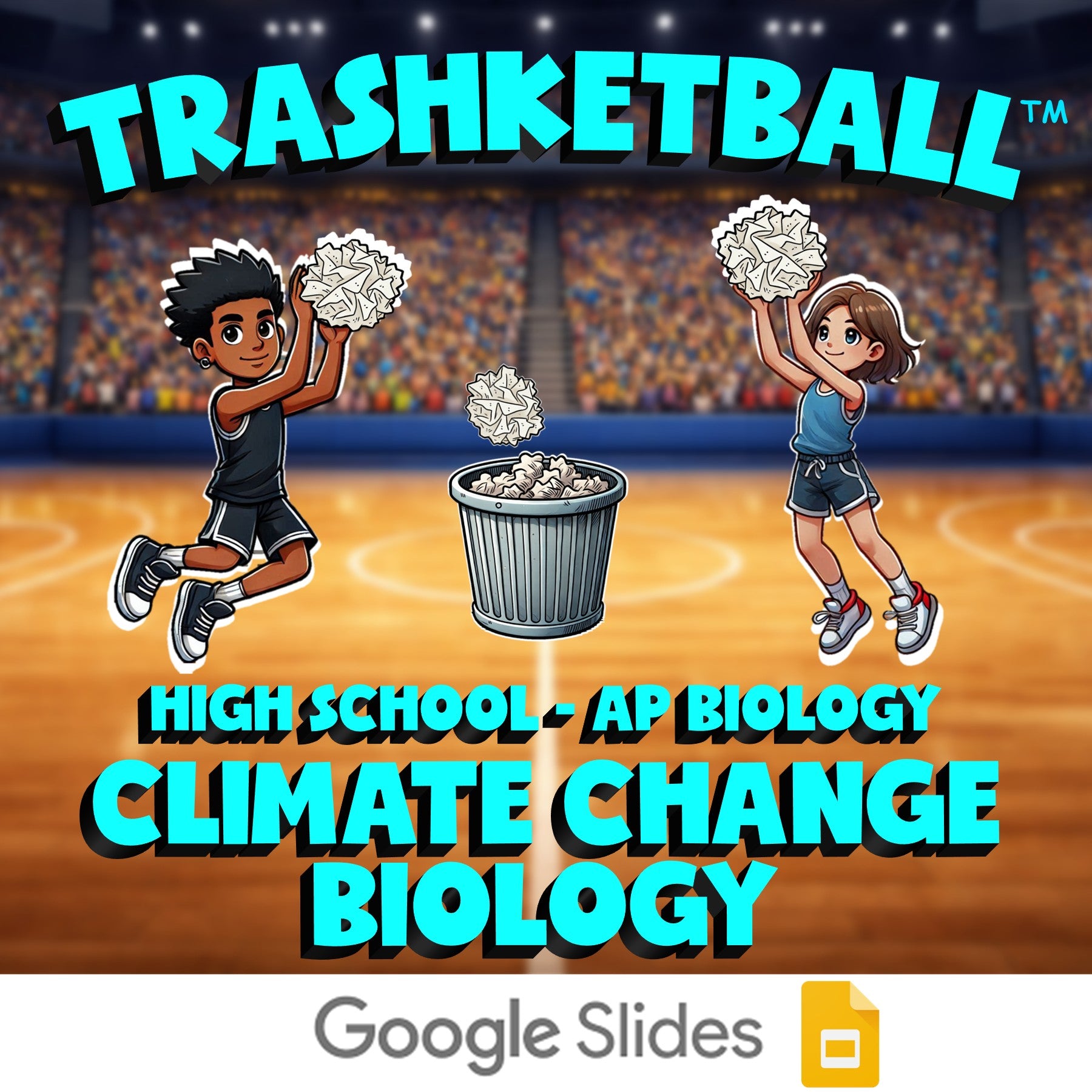 Climate Change Biology TRASHKETBALL Science Game - No Prep AP Biology Review