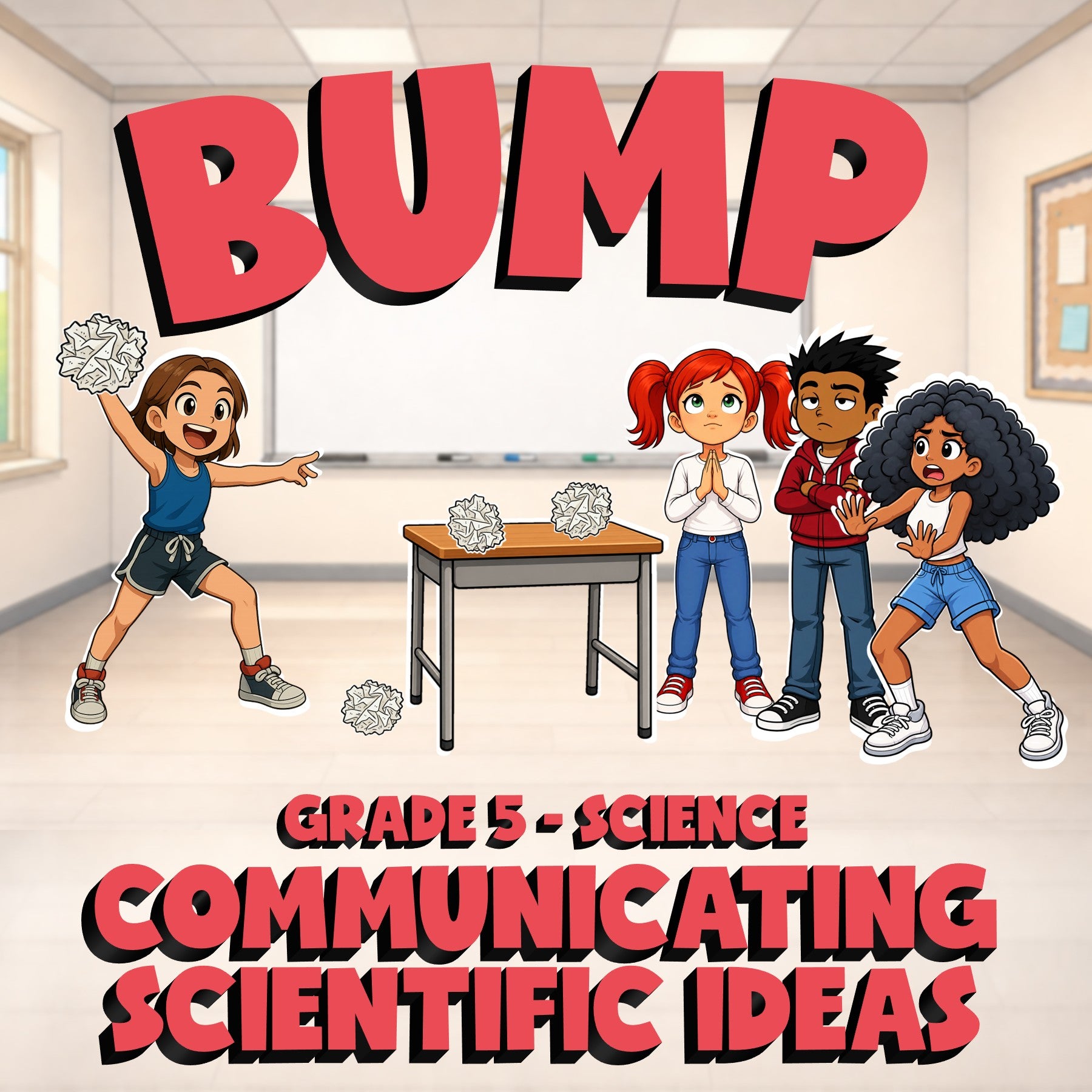 Communicating Scientific Ideas BUMP Science Game - No Prep Grade 5 Review