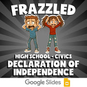Declaration of Independence FRAZZLED Civics Game - No Prep Review Activity