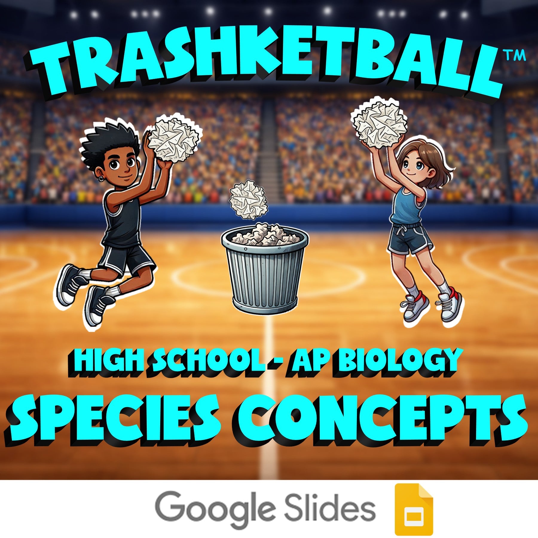 Species Concepts TRASHKETBALL Science Game - No Prep AP Biology Review Activity