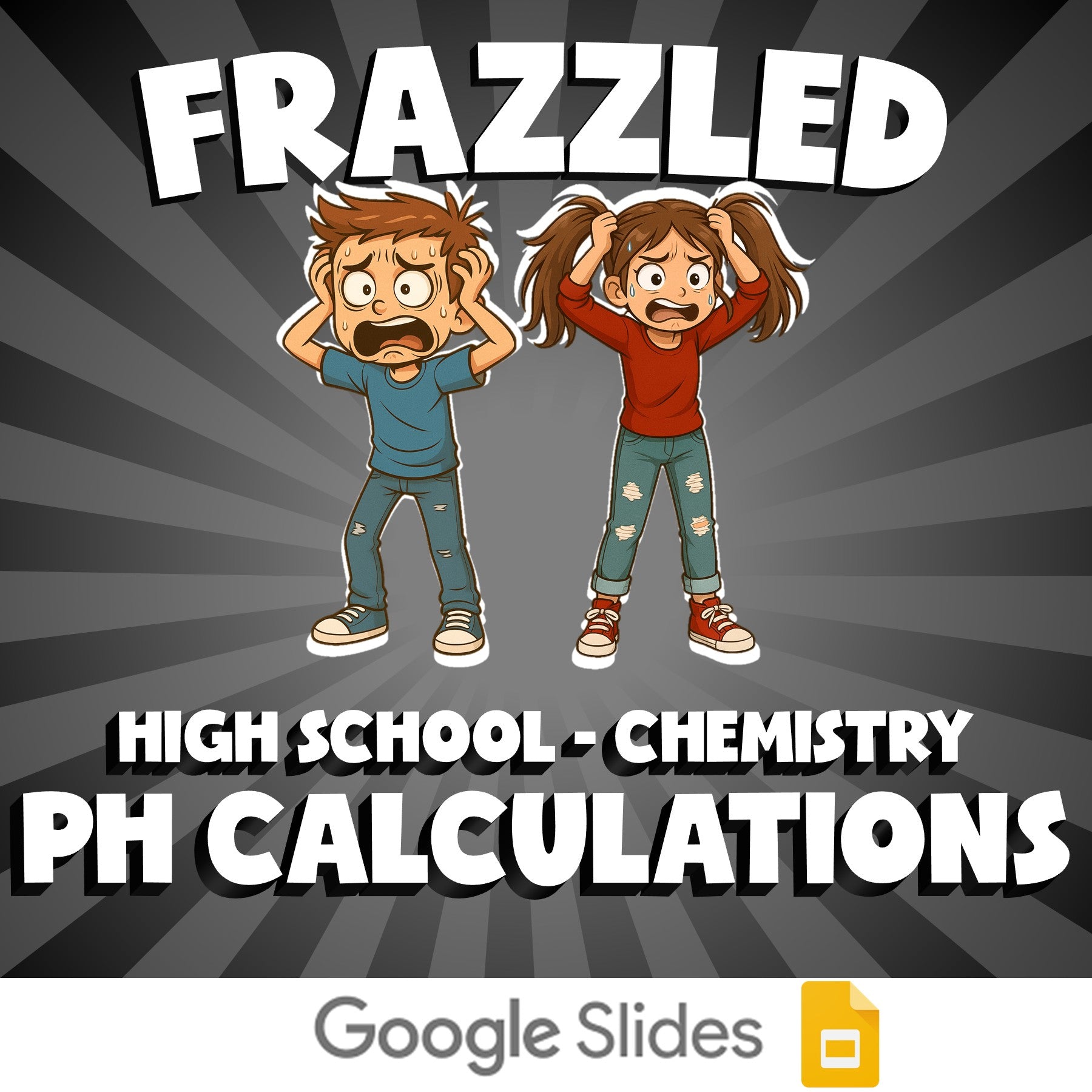pH Calculations FRAZZLED Science Game - No Prep Chemistry Review Activity