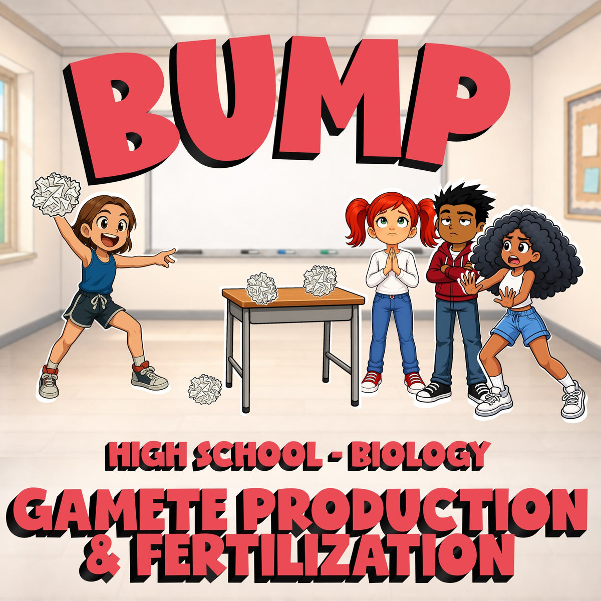 Gamete Production & Fertilization BUMP Science Game - No Prep Biology Review