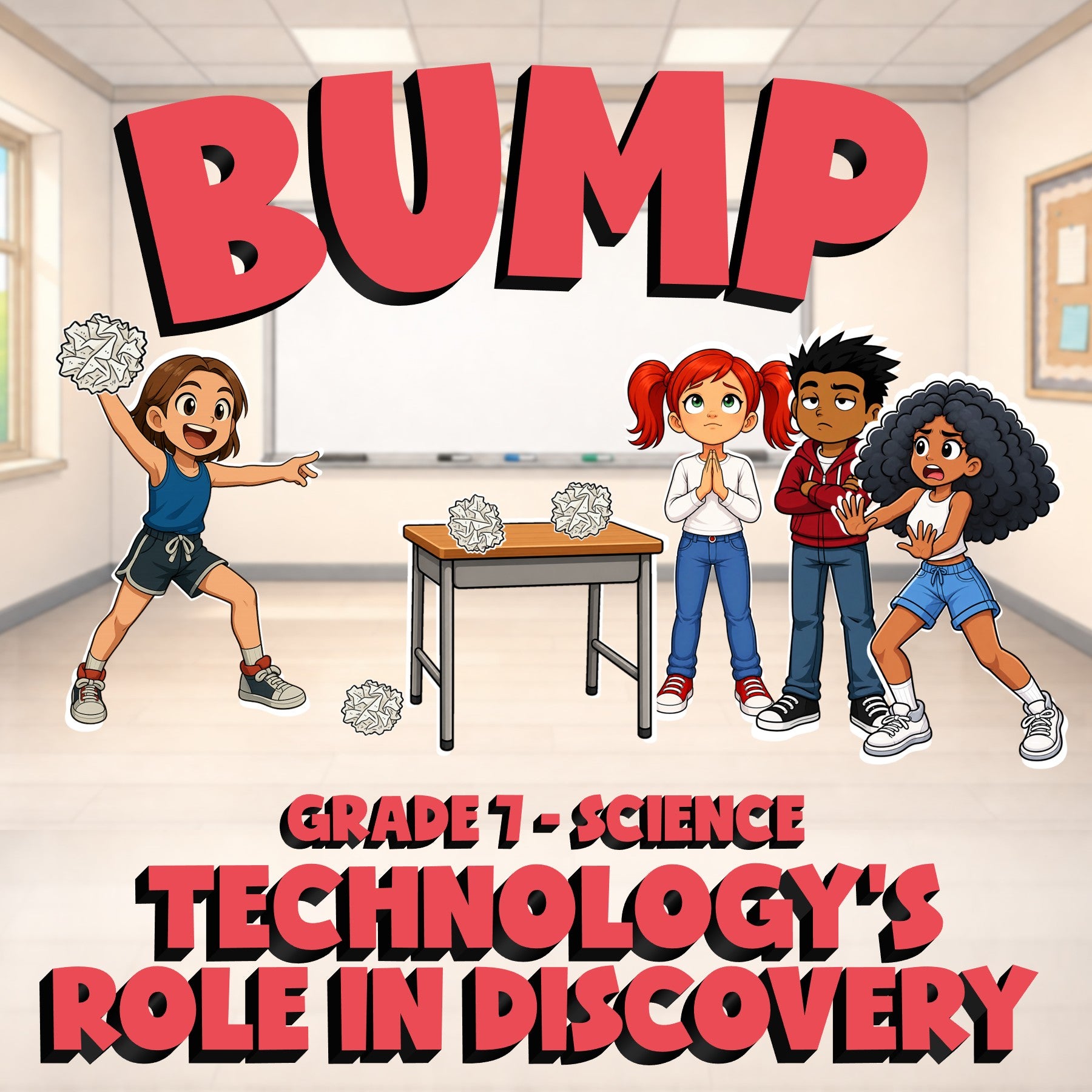 Technology’s Role in Discovery BUMP Science Game - No Prep Grade 7 Review