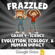 Evolution, Ecology, & Human Impact FRAZZLED Science Game - No Prep Grade 9