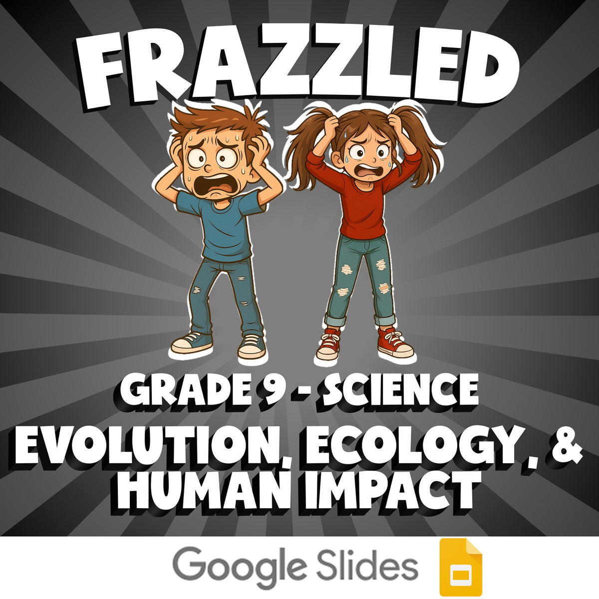 Evolution, Ecology, & Human Impact FRAZZLED Science Game - No Prep Grade 9